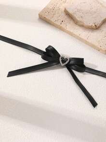 NAIZHU 1 chiếc vòng cổ choker kiểu Gothic hình bướm và trái tim bằng chất liệu PU, thích hợp để đeo hàng ngày, hẹn hò, dự tiệc. - màu đen - Xem 6