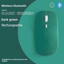 Mouse Bluetooth Nirkabel Isi Ulang Senyap, Mouse Kantor Portabel Bentuk Macaron Ramping dan Lucu, 800/1200/1600 DPI untuk Laptop/PC/Tablet, Kompatibel dengan Android/Windows/Linux - View 16