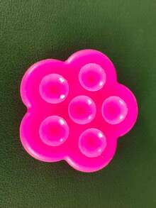 Agarre de teléfono de silicona con diseño floral lindo, alivio de estrés con manos libres, accesorio para ver videos en la mesa, soporte de teléfono creativo y cómodo - Multicolor - Ver 13