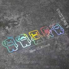 Funny Reflective Car Sticker Car Side Window Rear Windshield Decorative Waterproof Sticker Electric Motorcycle Notebook Sticker - 1 SET - View 10