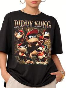 Dam-T-shirts - Svart - Visa 7
