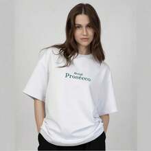 Suelta y versátil,  y sensación popular en línea, nueva camiseta de manga corta de algodón puro para el verano de 2026, top de estilo casual para mujer. - Negro - Ver 3