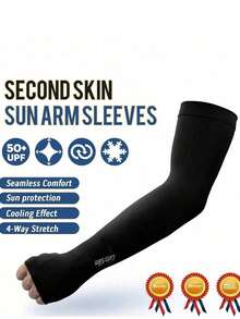 3 Pairs/1 Pair Women's Sports Compression Arm Sleeves, UV Protection Sun Protection Arm Sleeves For Teenagers And Campus Sports - There Is a Sign - View 5