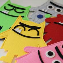 Emotional Monster Toy Puppet Set, Montessori Emotion Expression Storytelling Props, Felt Emotion Learning Game, Classroom Simulation Fun Teaching, Home Parent-Child Interactive Education, Gift For Children - 4pcs - View 7