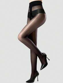 1/3/6 Pairs Women's Black Matte Sheer Thigh High Stockings Sexy High Waist Tight Leggings, Suitable For Formal Occasions/Nightclubs - Multicolor - View 13