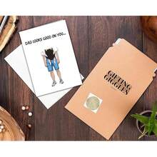 GIFTING GIGGLES First Fathers Day Card - Happy 1st Father's Day Card From Wife To New Dads - Funny Gift Cards For Dad - New Daddy Cute Funny Card From Baby On First Father's Day - 1 - 查看 4
