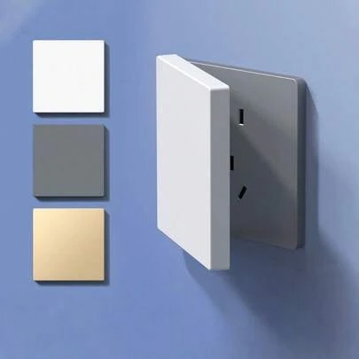 1個 9.4x9cm 無地コンセントカバープレート、未使用のコンセントやスイッチの装飾カバー