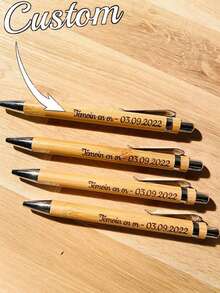 Pulpen Tinta Tulisan Tangan Kustom yang Dipersonalisasi, Pulpen Tinta Tradisional yang Diukir dengan Nama - Logo atau Pesan - Hadiah Kreatif yang Cantik, Dekorasi Ruangan Multifungsi, Dekorasi Natal yang Dipersonalisasi, Hadiah Ideal untuk Wanita/Pria, Keluarga, Teman, Anak-anak, Pelajar, dan Perlengkapan Perjalanan - MultiWarna - View 6