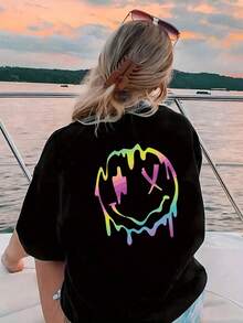 Plus Size T-Shirts - Black - View 3