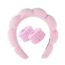 3pcs/Set Fried Noodle, Sponge, Skull Head, Cloud Headbands Hair Accessories Set - Multicolor - View 9