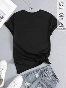 Women T-Shirts - Black - View 3