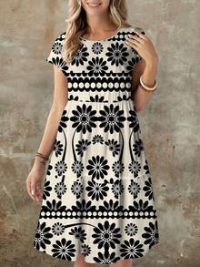 Vestidos de verano para mujer, vestidos vintage para mujer, vestidos de verano para mujer, vestidos de verano para mujer, vestidos midi para mujer - Multicolor 6 - Ver 3