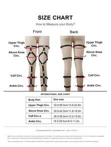 Lady's Sexy Leg Rivet Strap Thigh PU Leather Garter Gothic Costume Accessories For Festival Carnival Outfit - Black - View 4