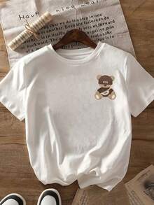 Plus Size T-Shirts - White - View 3