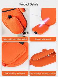 1 pièce Clip multifonctionnel pour lunettes de voiture et porte-ticket, clip de rangement pour visière de soleil en forme d'oreilles de chat, clip à lunettes de mode pour voiture pour ranger lunettes de mode, cartes et stylos, accessoire compact et gain de place pour la voiture - multicolore - Voir 4