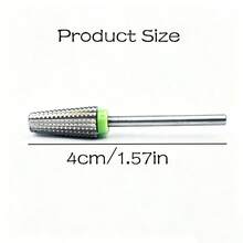 五合一钨钢指甲抛光钻头，指甲钻头，修脚卸甲器，适用于亚克力凝胶指甲抛光工具 - 彩色 - 查看 4