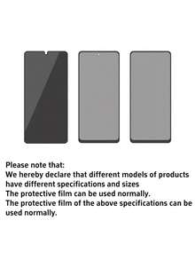 2片裝 霧面磨砂防窺鋼化玻璃螢幕保護貼，相容 Galaxy A07/A17/A27/A37/A57/A56/A36/A26/A16/A06/A55/A35/A25/A15/A05/A05S/A54/A34/A24/A14/A04/A53/A33/A23/A13，防指紋、無氣泡易安裝、全螢幕覆蓋、防摔防刮、長時間觀看舒適，相容手機殼的防窺配件 - 黑色 - 查看 10