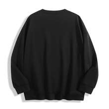 Hillman College Graphic Sweatshirt With College Emblem Printwinter Clothes For Women - Black - View 2