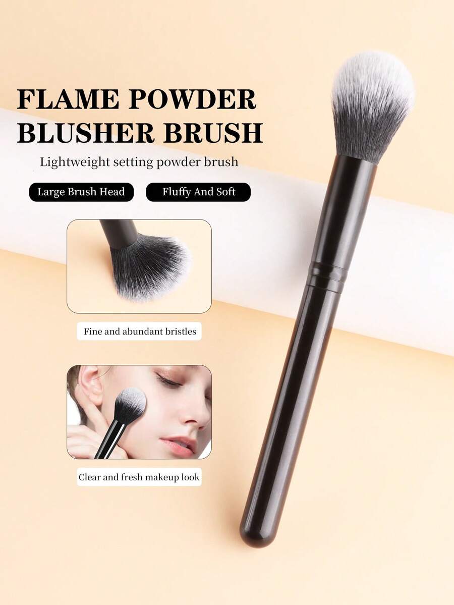 ronshadow 1 cọ tán má hồng đầu tròn, lông tổng hợp mềm mại, cọ trang điểm đơn dùng để tạo khối. - Nhiều màu - Xem 1