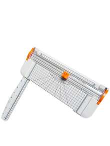1pc A4 Paper Cutter With Automatic Safety Protection, Precise Side Ruler, Non-Slip Base - Ideal For Craft Paper, Gift Cards, Coupons, Labels And Photos - Durable Black Trimmer Suitable For Home And Office Use - Multicolor - View 14