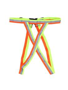 High Visibility Vest, Adjustable Bright Fluorescent Lightweight Strap Vest - Multicolor - View 14