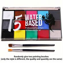 15 Colors High Saturation Water-Soluble Watercolor Paint, Easy To Mix Art Painting Palette, Beginner Hand-Drawn Creative Paint Set - Sets - View 6