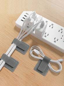 5 chiếc dây buộc cáp khóa dán, kẹp quản lý dây điện, dụng cụ sắp xếp bàn làm việc, giá đỡ cáp máy tính - A - Xem 3