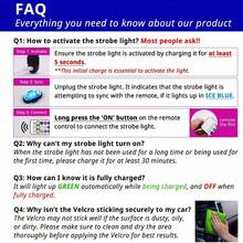 2/4/6/8pcs Wireless Remote Control LED Lights, Car Anti-Collision Lights, 8 Colors USB Rechargeable Bright LED Lights, Mini Lamps Suitable For Car, Drone, Airplane, Motorcycle, Bicycle - Clear - View 3