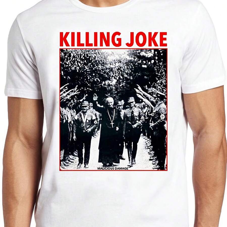 Killing Joke Malicious Damage T Shirt B733 Song Punk K R Cool Top Tee220g Heavyweight 100% Cotton T-Shirt. Butterfly Print. Unisex Sizing. Round Neck Inspirational T-Shirt. Cute And Beautiful Y2K-Inspired Summer Top, Perfect For The Outdoors, Home, Work, Or Street Wear. Casual, Loose-Fitting Everyday T-Shirt. - 白色 - 查看 1