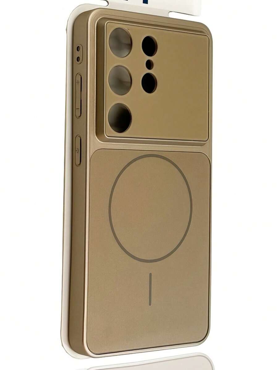 适用于三星 S26 Ultra、S25 Ultra、S24、S23 Ultra 的磁吸式无线充电磨砂手机壳，大窗口磨砂后盖