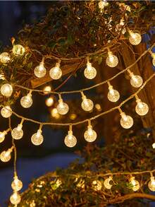 1pc Waterproof Colorful Lights Suitable For Outdoor Camping, Night Market Stalls, Neon Lights, Outdoor Yard, LED Bubble Ball Lights, Small Colorful Flashing Light String, Starry Party Decor Lights, Indoor Lighting - Constant Light + Flashing - View 7