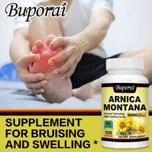 BUPORAI Arnica  Capsules - Support Joint Health, Reduces Pain, Improves Mood, Boosts Immunity, Suitable For Bruises And Swelling - 120pcs - 120 Capsules - View 5