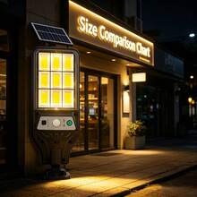 2入組防水太陽能LED壁燈，感應式充電戶外燈，適用於居家庭院、露台、小徑裝飾 - 2件 - 查看 9