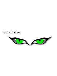 2pcs/Set Cool Demon Eye Car Rearview Mirror Decorative Stickers, Dust-Proof Waterproof Anti-UV Scratch-Resistant Creative Stickers, Available In Small And Large Sizes, Fashionable And Domineering Style, Suitable For Cars, Motorcycles, Auto Accessories, Car Stickers, Women's Auto Accessories - A - View 14