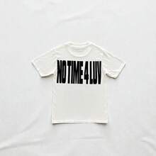 No Time 4 Luv Tee White - Black - View 5