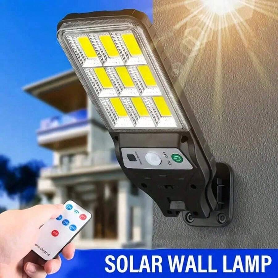 2入組防水太陽能LED壁燈,感應式充電戶外燈,適用於居家庭院、露台、小徑裝飾 - 2件 - 查看 1