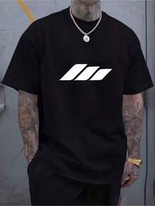 Camiseta unisex de manga corta, VeranoHombresInformalDeportivoCortoMangaCamisetaTejerPoliésterTela,CómodoYTranspirableAdecuadoparaAl aire libreCorrerCorrerAcondicionamiento físicoModaCartaPatrónImpresoras de playerashombre, , , Dazymujer,romwehombres, bohochic,maestrasregalos,camisetaparaconjuntos de mujercon curvasparamu,y2k, - Negro - Ver 1
