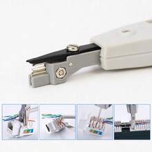 110 Punch Down Tool, Krone Type Multifunction IDC/Cat5 Network Cable and Telephone Insertion Impact Terminals Tools - Azul - Ver 2