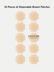 Women's Invisible Strapless Silicone Bra With Adhesive Pads, Suitable For Spaghetti Strap Dresses And Wedding Gowns, Summer Lift And Invisible Bra - Light Beige - View 6