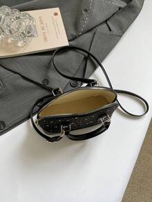 Bolso de mano vintage con conchas, bolso de hombro perfecto y encantador para mujeres - Negro - Ver 4