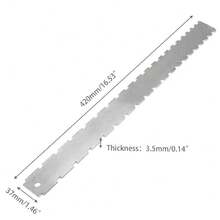 420 Mm Guitar Neck Notched Edge Luthier Tool Fret Leveling Repairing Ruler UK - OC0000039984451 - View 8