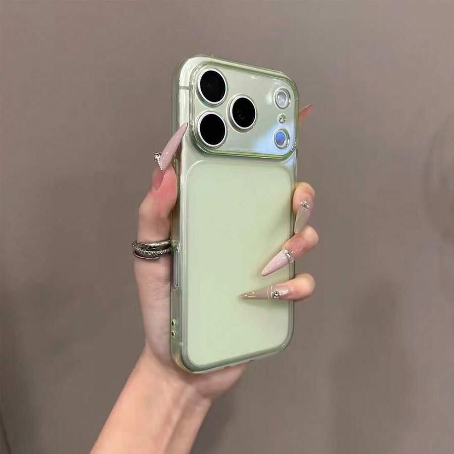 磨砂半透明 TPU 軟殼,相容 iPhone 17 Pro Max、16 Pro Max、15、13 - 綠色 - 查看 1