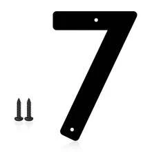 5-Inch Aluminum Metal Letter & Number Outdoor Identification Sign, Customized Address Number Plaque And Street Name Sign, Aluminum Address Letters And Numbers Suitable For House, Door, Garden Or Office - 7 - View 7
