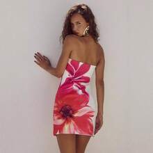 Women Maxi Dresses - Hot Pink - View 2