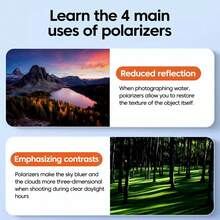 52mm Universal Circular Polarizing Lens Filter, Portable CPL Filter For Camera Lens, Professional Smartphone Camera Lens, Enhances Photography Effect, Convenient For Daily And Travel Photography, Ideal Smartphone Accessory - A - View 7