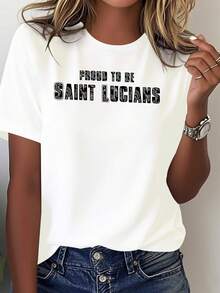 Una cómoda camiseturara mujer de San Luis - Blanco - Ver 2