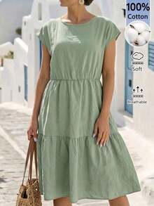 Vestidos de verano para mujer, vestidos vintage para mujer, vestidos de verano para mujer, vestidos de verano para mujer, vestidos midi para mujer - Verde 2 - Ver 7