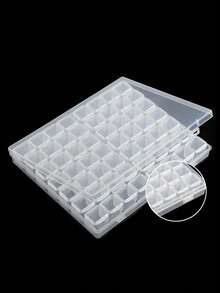 Brodark 56-Grid Transparent Plastic Dust-Proof Storage Box - Suitable For Rhinestones, Beads, Nail Art Decorations, DIY Crafts And Small Parts Jewelry Organizer - Multicolor - View 5