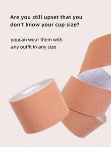 Chest Lift Tape, Suitable For Small And Large Bust, Elastic Chest Binder, Summer - Khaki - View 4