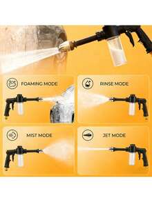 Direct Insert Spray Gun Hose Nozzle, Universal Hose Connector, Adjustable Valve, Multi-Function Watering System, Suitable For Car Washing, Plants And Lawns, Garden Hose Accessories - A - View 10